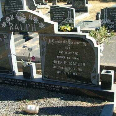RALPH Peter Jacobus 1899-1990 &amp; Hilda Elizabeth BAKER 1910-1990 