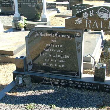 RALPH Peter Jacobus 1899-1990