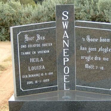 SWANEPOEL Heila Louisa nee BENADIE 1916-1989
