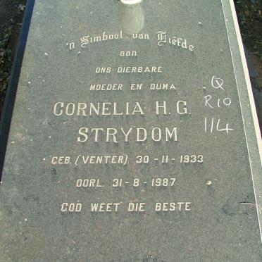 STRYDOM Cornelia H.G. nee VENTER 1933-1987