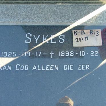 SYKES 1925-1998