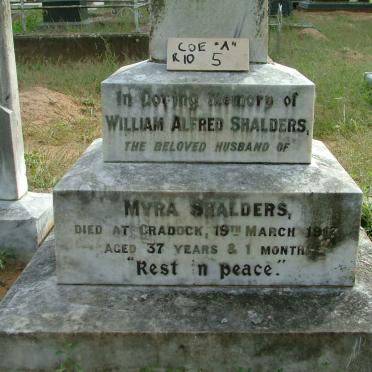 SHALDERS William Alfred -1917
