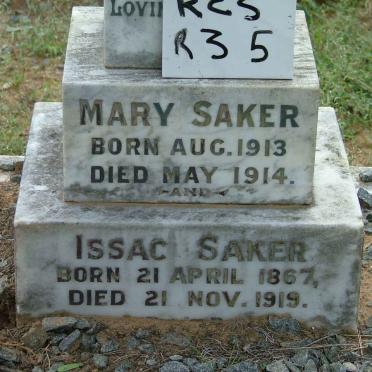 SAKER Isaac 1867-1919 &amp; Mary 1913-1914