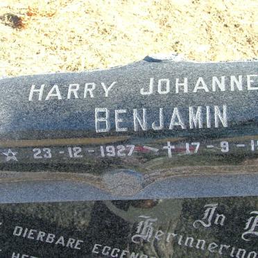 SCRIVEN Harry Johannes Benjamin 1927-1987