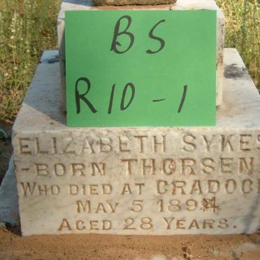 SYKES Elizabeth nee THORSEN -1894