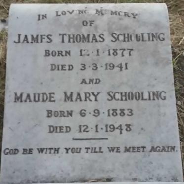 SCHOOLING James Thomas 1877-1941 &amp; Maude Mary 1883-1948