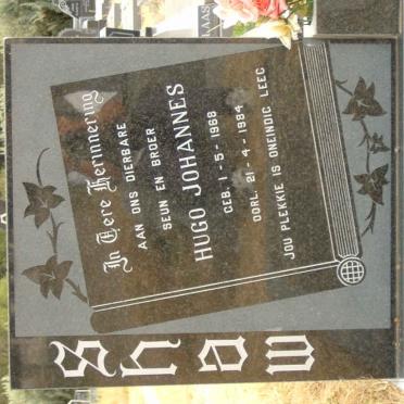 SHAW Hugo Johannes 1968-1984