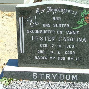 STRYDOM Hester Carolina 1920-2000