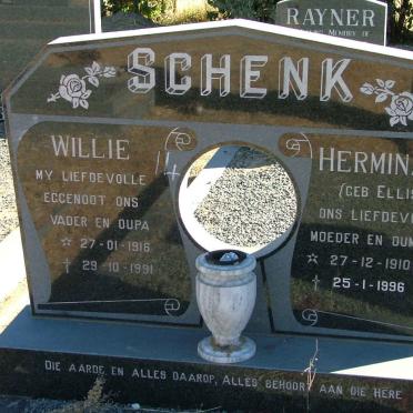 SCHENK Willie 1916-1991 &amp; Hermina J. ELLIS 1910-1996