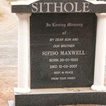 SITHOLE Sifiso Maxwell 1955-2007
