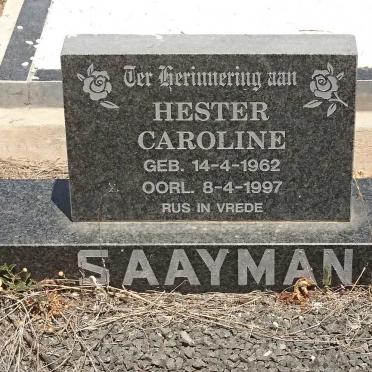 SAAYMAN Hester Caroline 1962-1997
