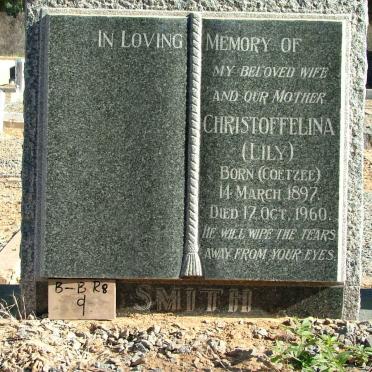SMITH Christoffelina nee COETZEE 1897-1960