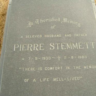 STEMMETT Pierre 1933-1985