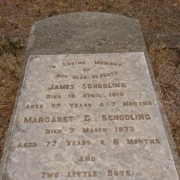 SCHOOLING James -1910 &amp; Margaret C. -1933