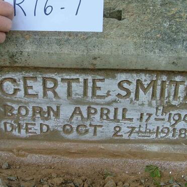 SMITH Gertie 1909-1918