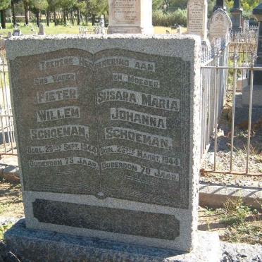 SCHOEMAN Pieter Willem -1944 &amp; Susara Maria Johanna -1944