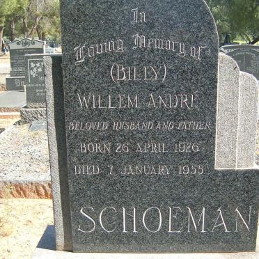 SCHOEMAN Willem André 1926-1955