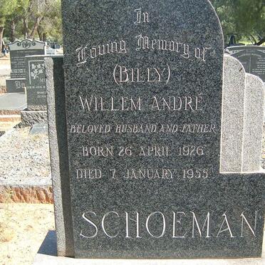 SCHOEMAN Willem André 1926-1955