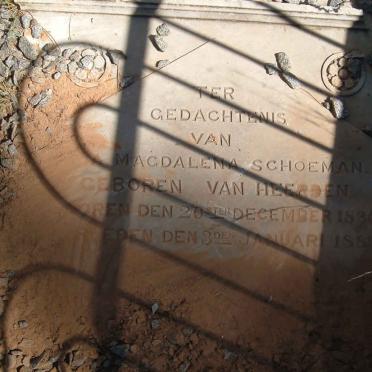 SCHOEMAN Magdalena nee VAN HEERDEN 1835-1889