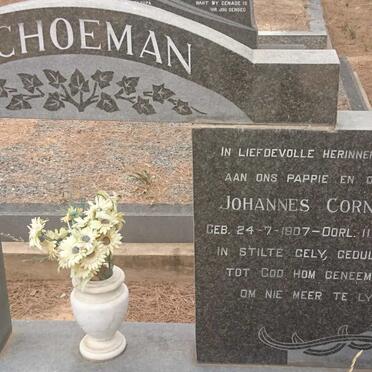 SCHOEMAN Johannes Cornelis 1907-1978 &amp; Sara H.M. MEYER 1915-1979