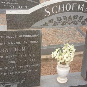 SCHOEMAN Johannes Cornelis 1907-1978 &amp; Sara H.M. MEYER 1915-1979