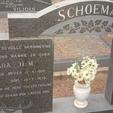 SCHOEMAN Johannes Cornelis 1907-1978 &amp; Sara H.M. MEYER 1915-1979
