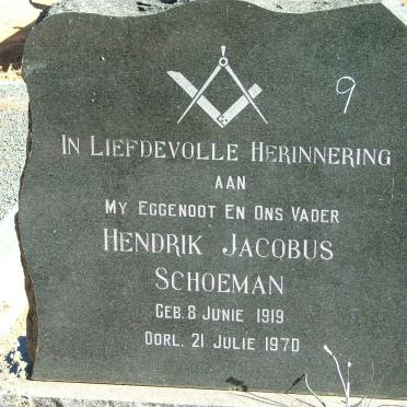 SCHOEMAN Hendrik Jacobus 1919-1970 