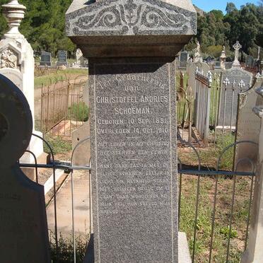 SCHOEMAN Christoffel Andries 1831-1910