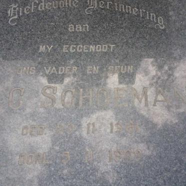 SCHOEMAN J.C. 1961-1989