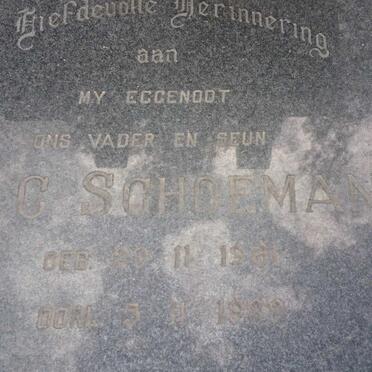 SCHOEMAN J.C. 1961-1989