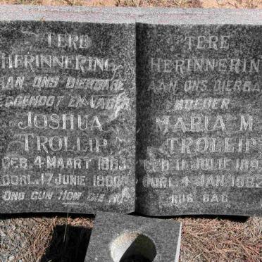 TROLLIP Joshua 1893-1960 &amp; Maria M. 1897-1982