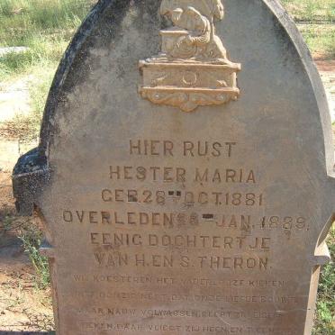 THERON Hester Maria 1881-1889
