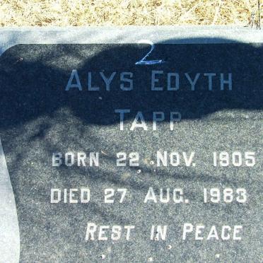 TAPP Alys Edyth 1905-1983