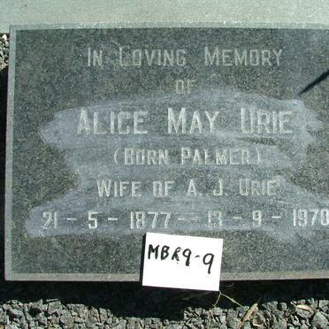 URIE Alice May nee PALMER 1877-1970