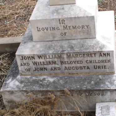 URIE John William :: URIE Margeret Ann :: URIE William