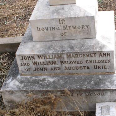 URIE John William :: URIE Margeret Ann :: URIE William