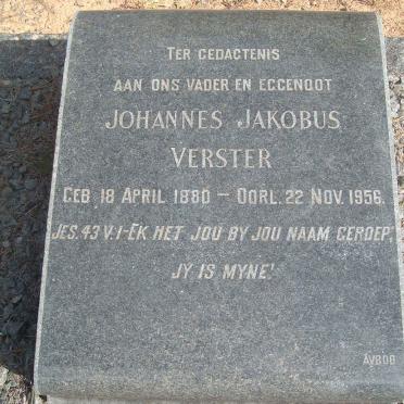VERSTER Johannes Jakobus 1880-1956