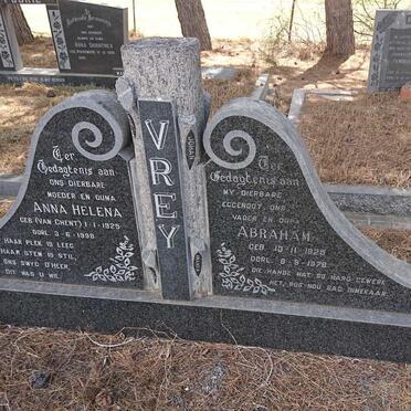 VREY Abraham 1925-1978 &amp; Anna Helena VAN GHENT 1925-1998