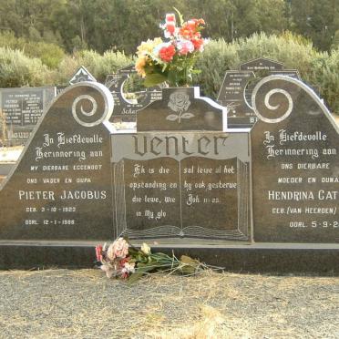 VENTER Pieter Jacobus 1923-1986 &amp; Hendrina Catharina VAN HEERDEN 1931-2002