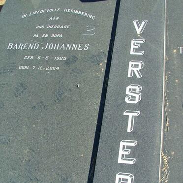 VERSTER Barend Johannes 1925-2004