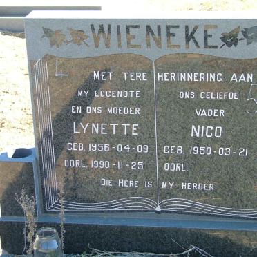 WIENEKE Nico 1950- &amp;  Lynette 1956-1990