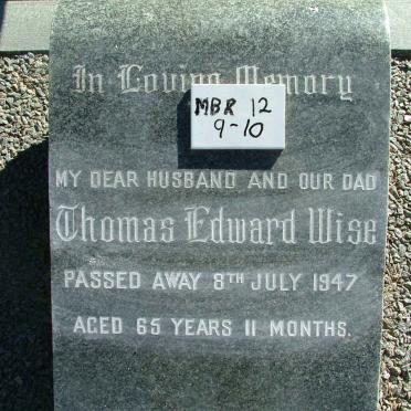 WISE Thomas Edward -1947