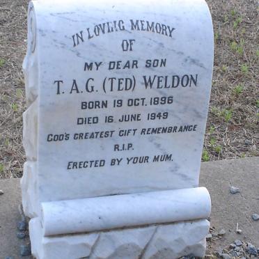 WELDON T.A.G. 1896-1949
