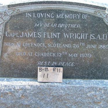 WRIGHT James Flint 1889-1939