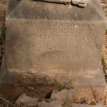 WEBBER Samuel 1887-1890 &amp; Jacomina 1887-1890
