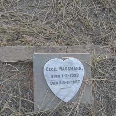 WASSMANN Cecil 1927-1927