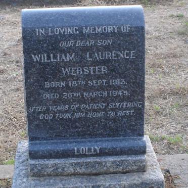WEBSTER William Laurence 1913-1945