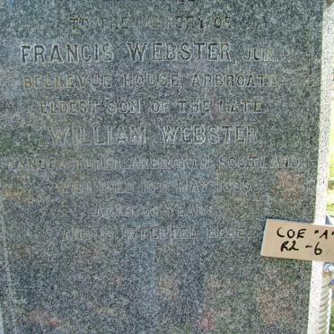 WEBSTER Francis -1899