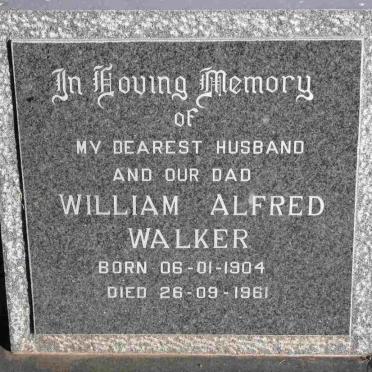 WALKER William Alfred 1904-1961