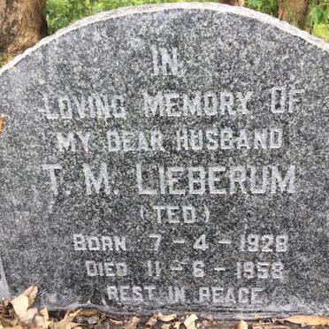 LIEBERUM T.M. 1928-1958